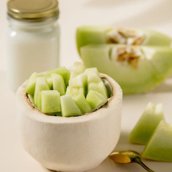Melon Coconut Pudding 甜瓜椰子冻