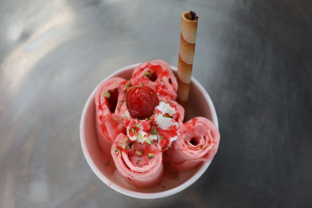 Falooda Rolled Ice Cream