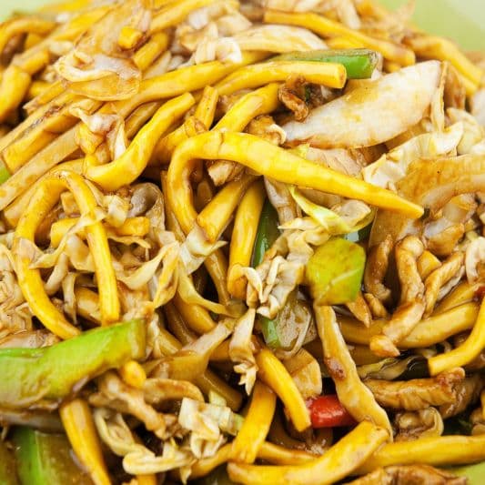 73. Shanghai Chow Mein with Shredded Pork