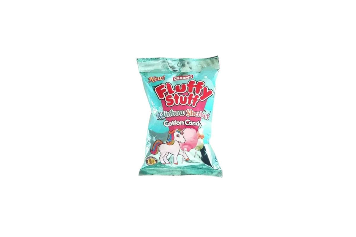 FLUFFY STUFF RAINBOW SHERBET COTTON CANDY (60G) (230 Cal)