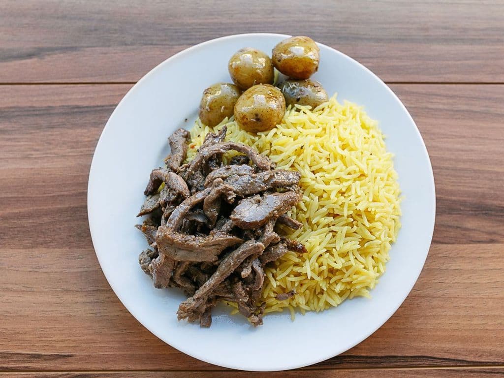 Lamb Donair Rice Plate
