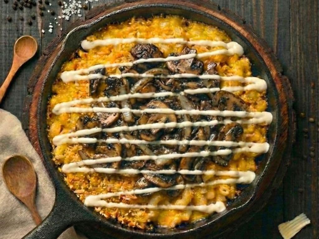 The Truffle-Pesto Mushroom