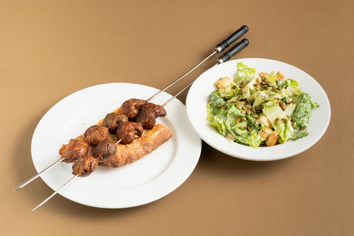 Spicy Lamb Kidney Kebab