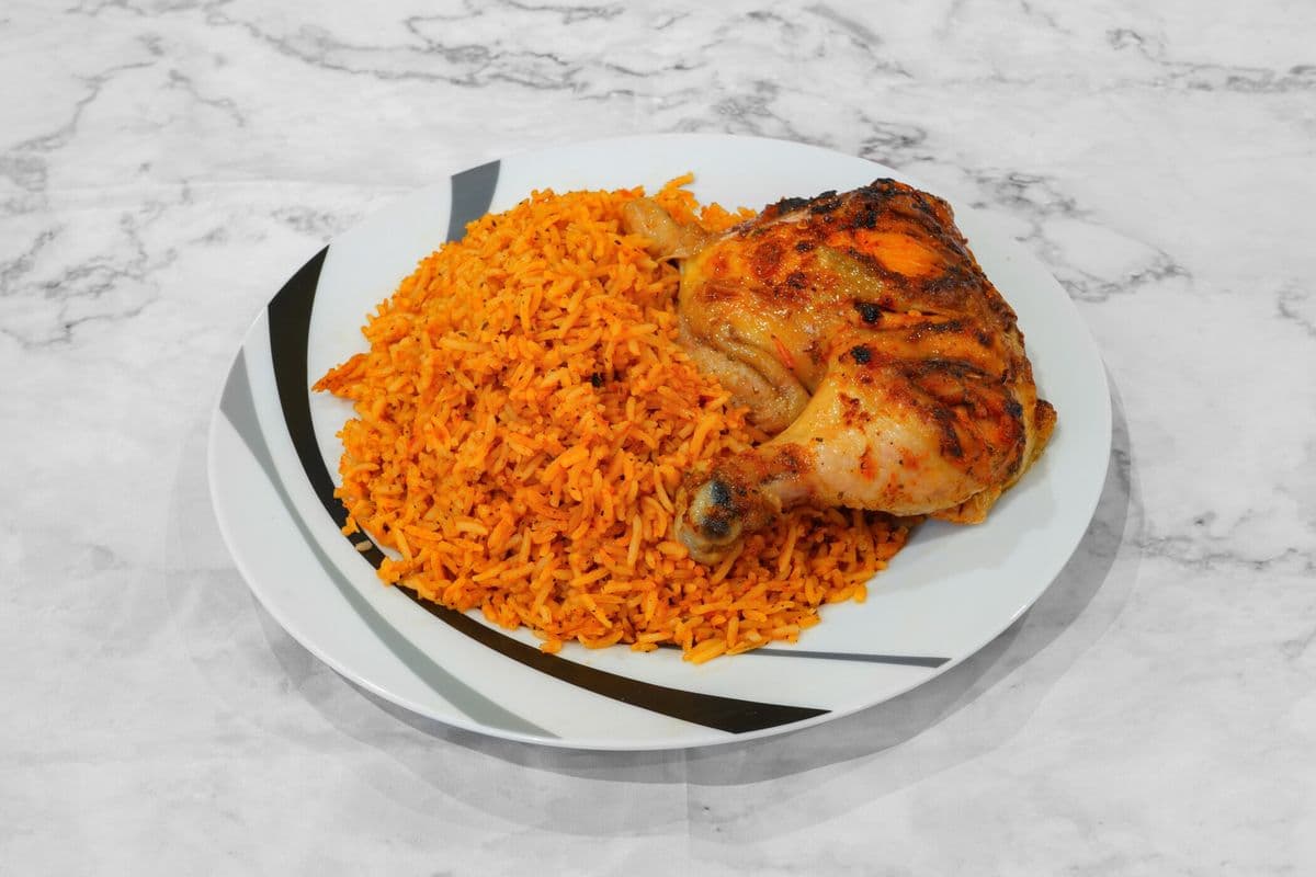 Jollof Rice Combo (One Side + One Drink)