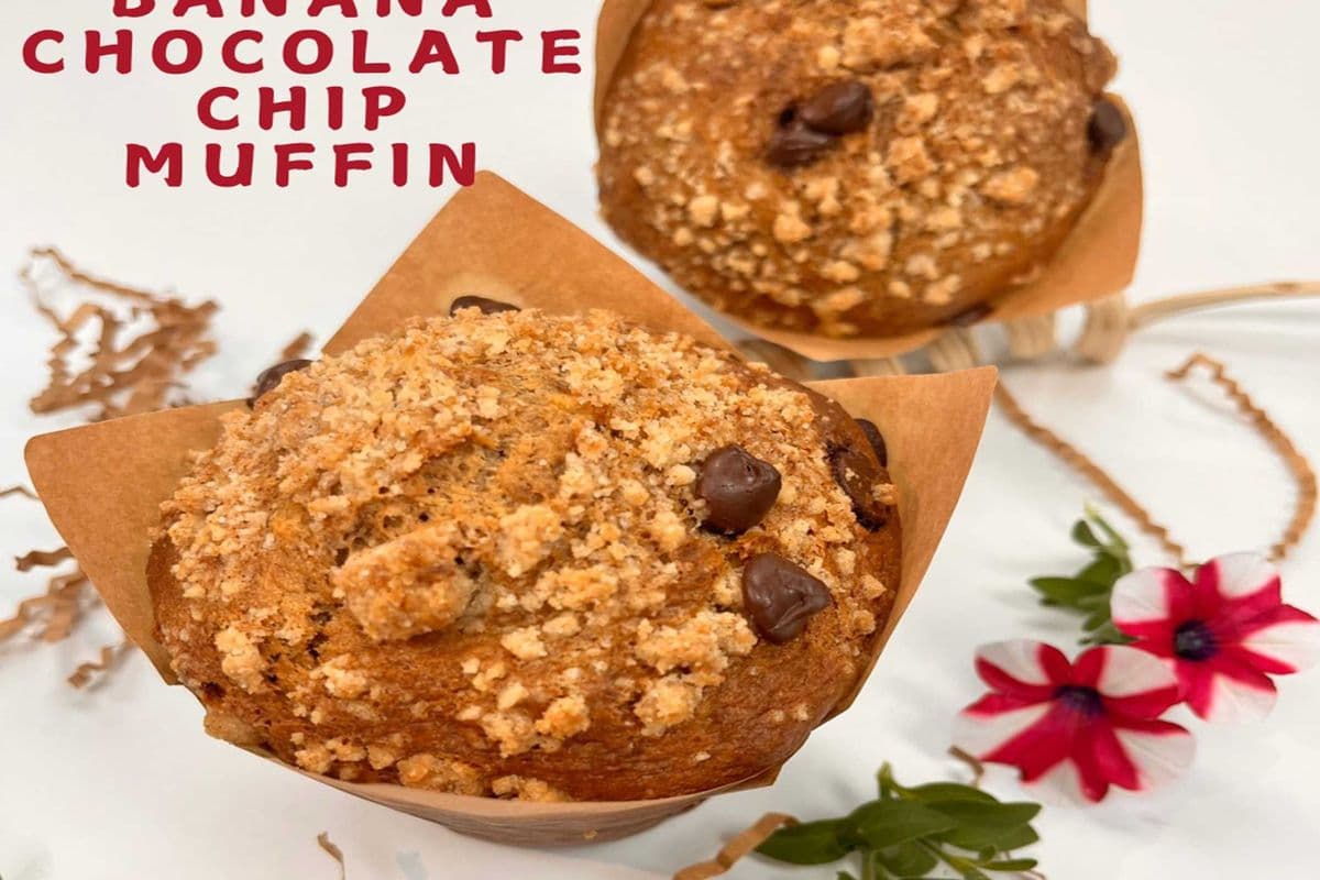 Banana Chocolate Chip Muffins