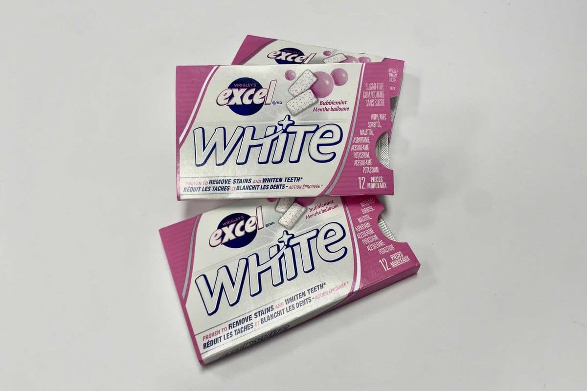 Wrigley's Excel White Bubblemint (33.6g) (5 Cal)