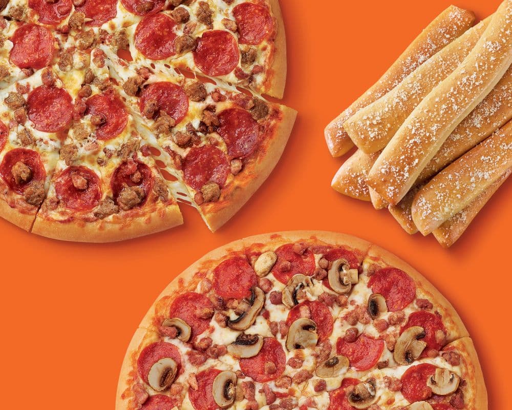 Two Medium 12" Pizzas and Crazy Bread® Bundled Special