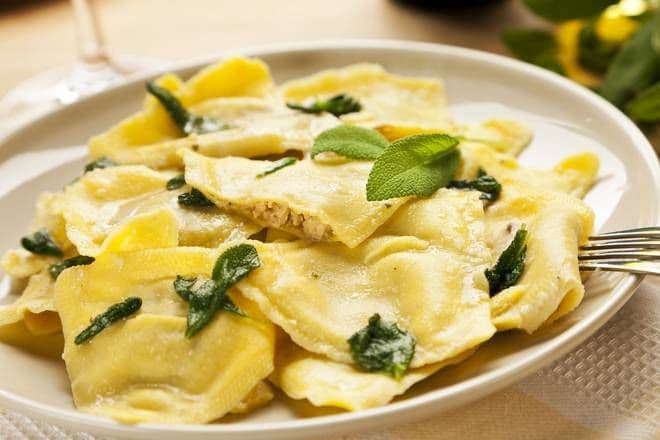 Ravioli farcis aux champignons