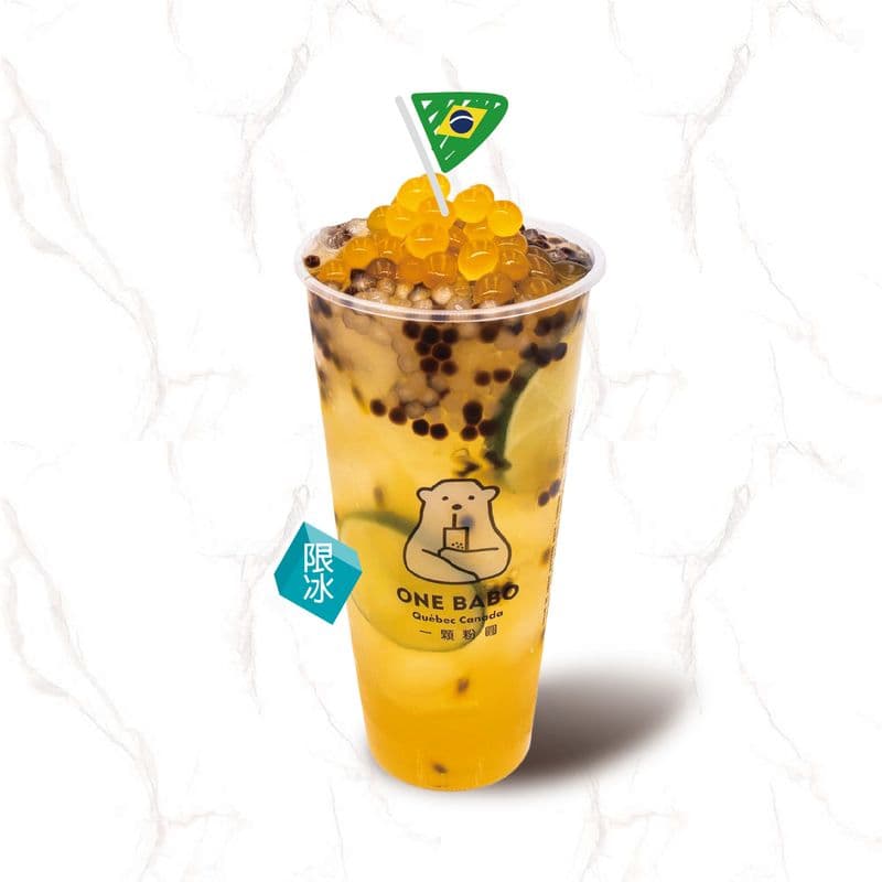 8. Passionfruit popping Lemon Green Tea / 8. Thé Vert au Fruit de la Passion Citronné