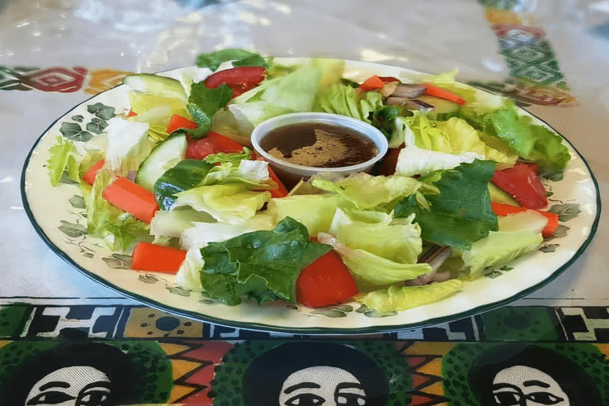 19. Zehabesha Garden Salad (5 oz) (50 Cal)