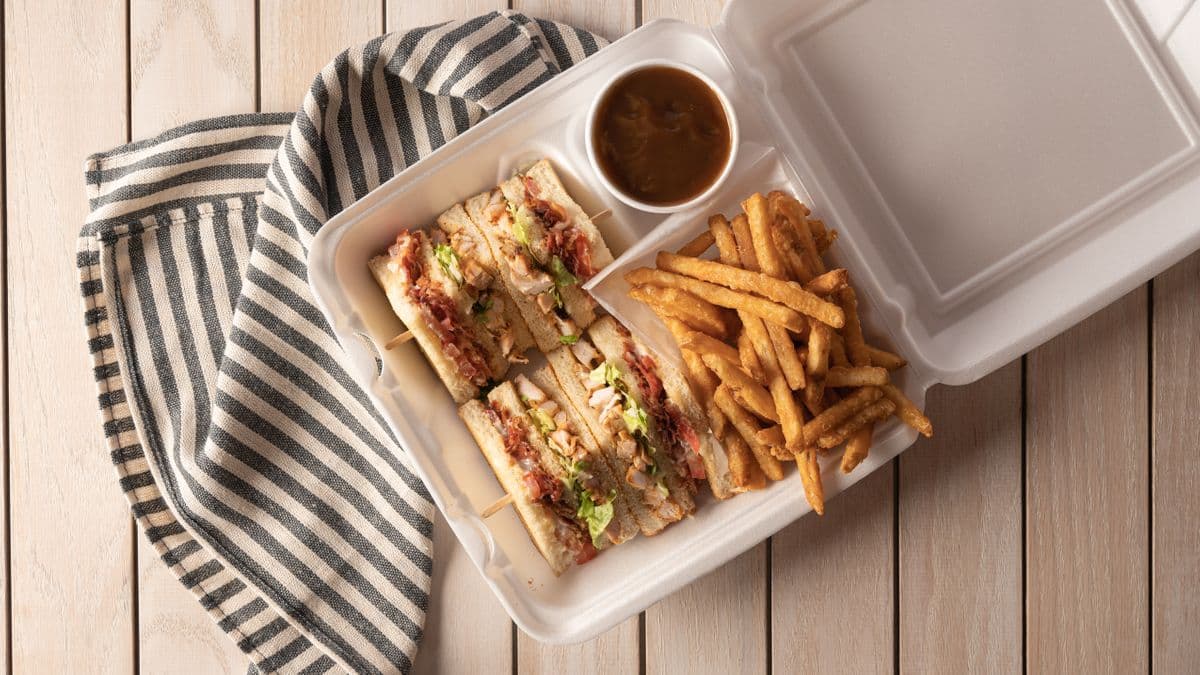 Club sandwich frite