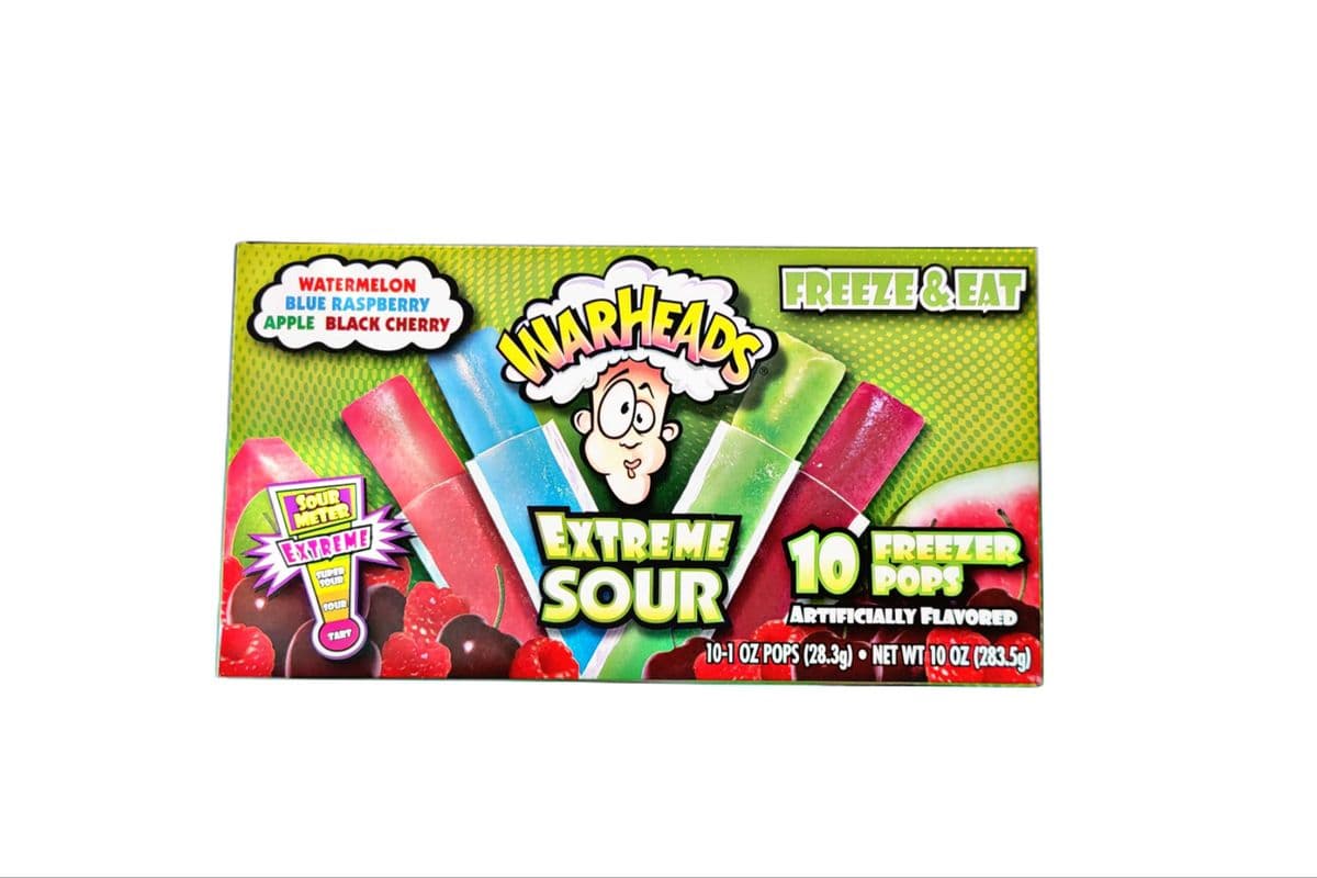 Warhead extreme sour Freezer Pops(10pk)