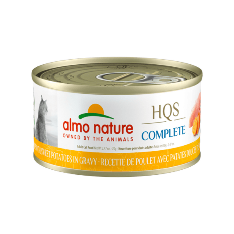 Almo Nature Wet Cat Food - HQS Complete Chicken with Sweet Potato Canned (70 g)