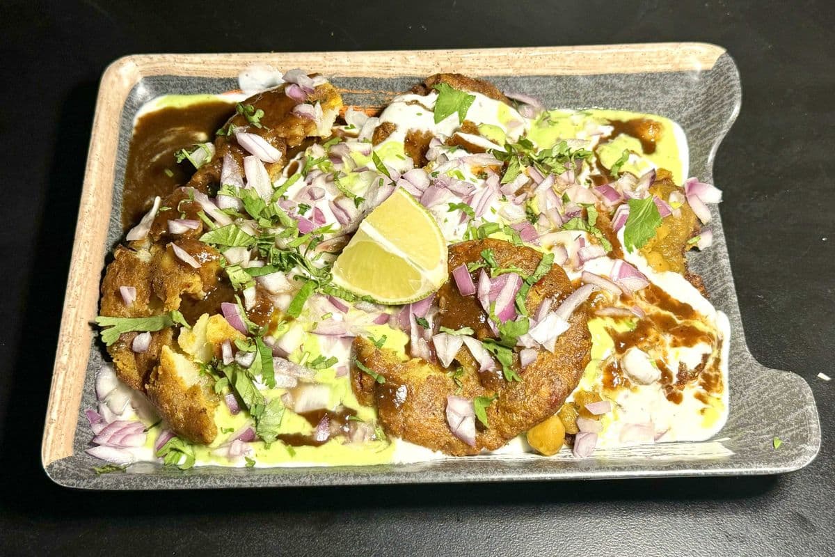 Chana with Tikki