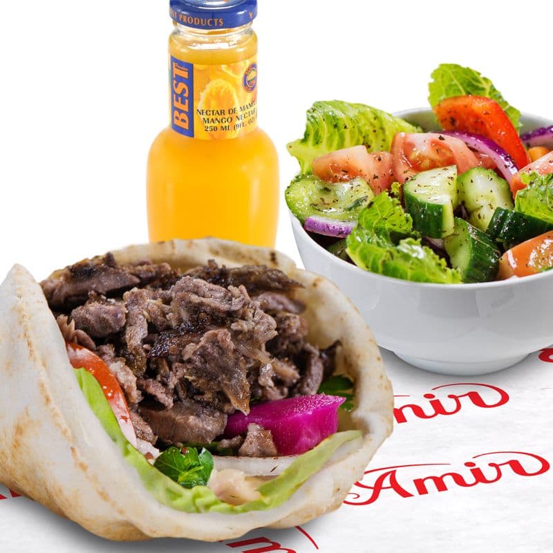 Trio pita au Shawarma