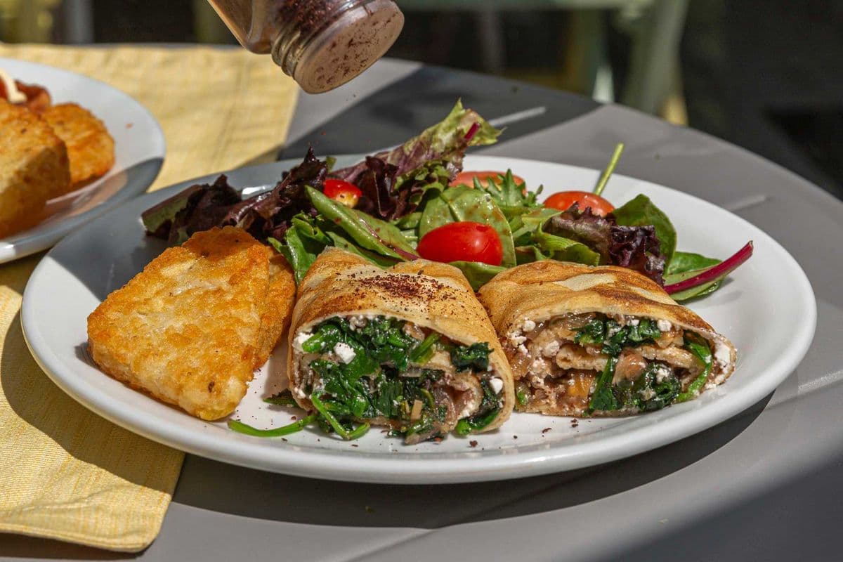 Spinach & Cheese Crepe