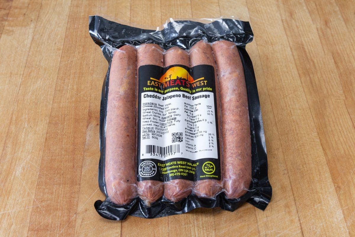 Cheddar Jalapeno Beef Sausage (Pack of 5) (580 g)
