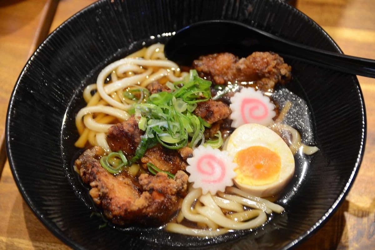 Udon Noodle Soup with Chicken Karaage