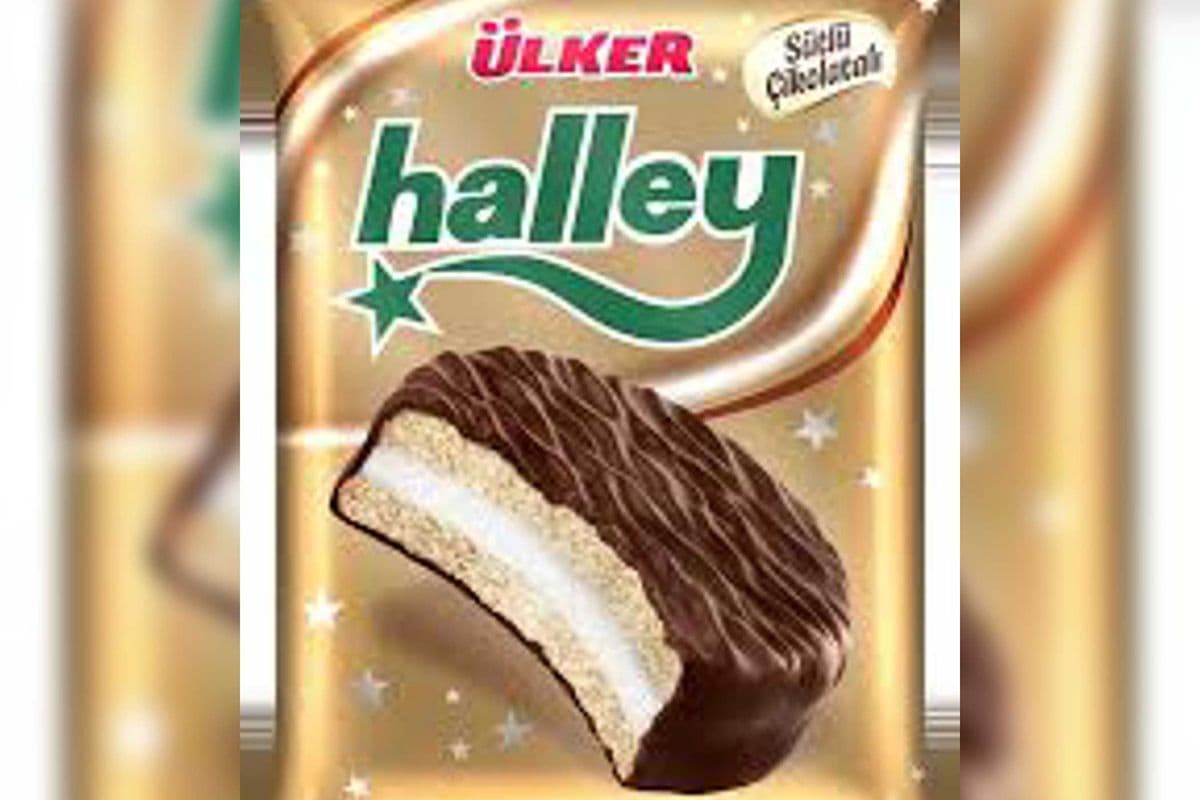 Ulker Halley Klasik Tekli Marshmallow Sandwich Biscuit Plain Single 30gr
