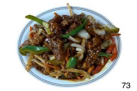 73. Dry Szechuan Beef