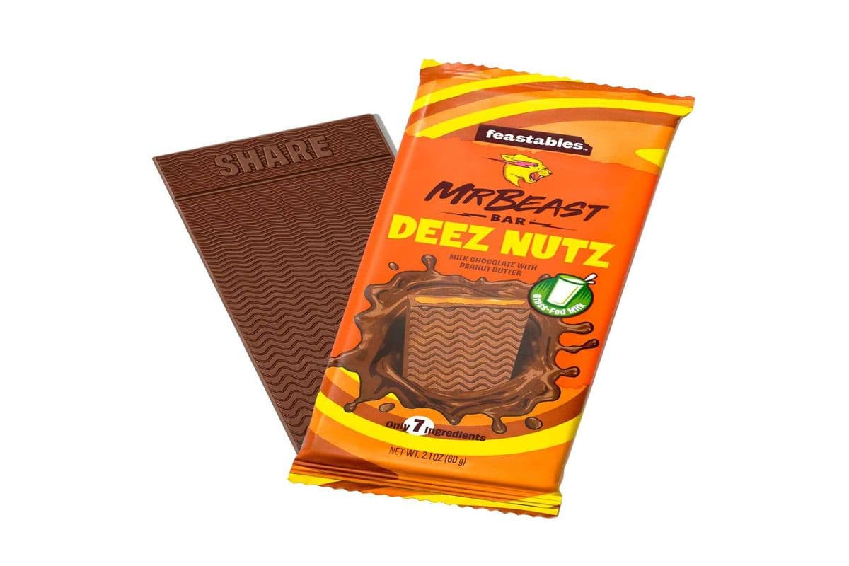 Feastables Mr. Beast Deez Nut Bar (60Gm) (180 Cal)