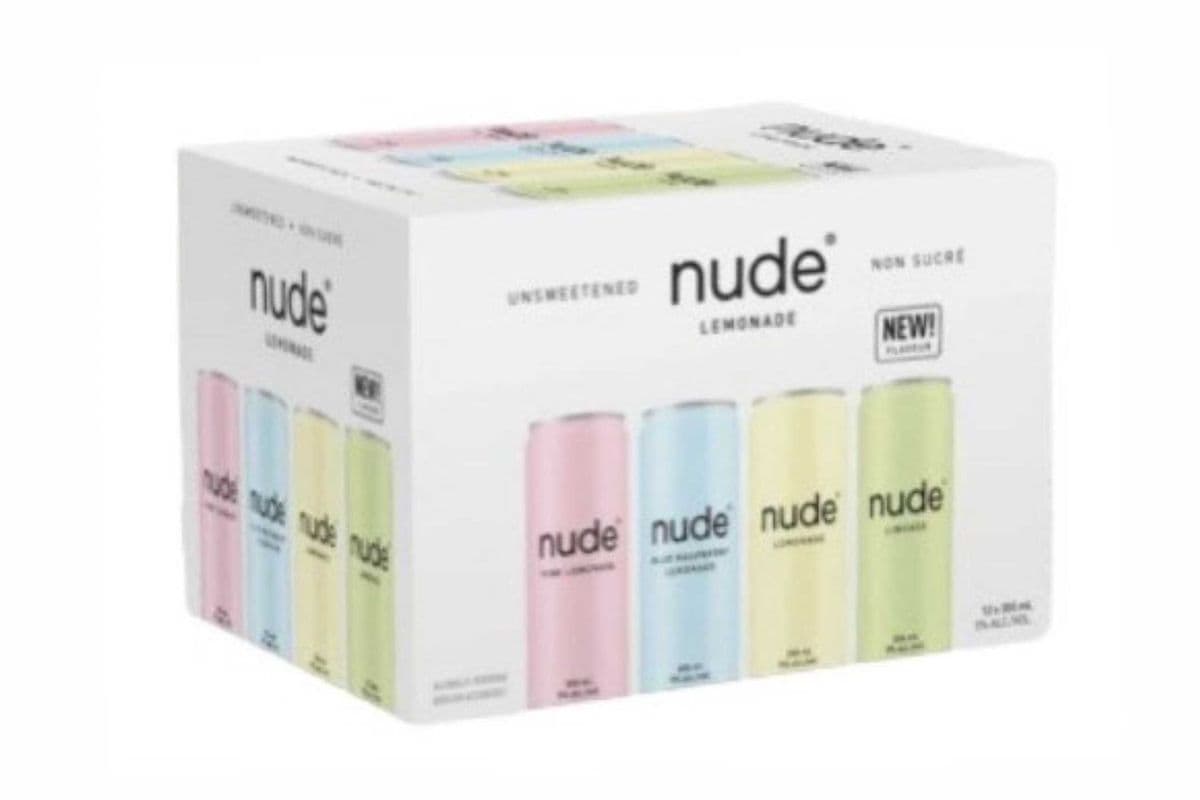 Nude Lemonade Mixer 12 x 355 ML Cans (Unsweetened) (1 x 355 ml)
