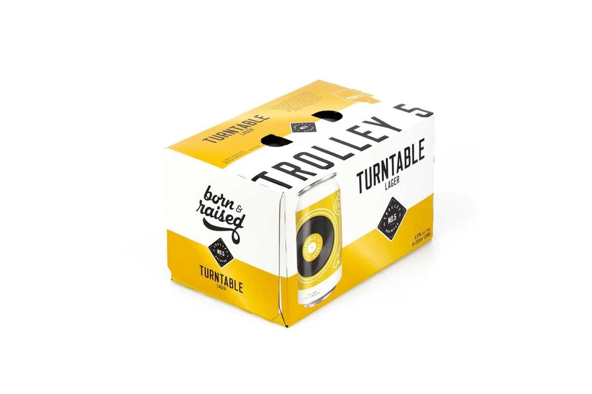 TROLLEY FIVE TURNABLE LAGER (6 CANS) (1 x 6X355ML)