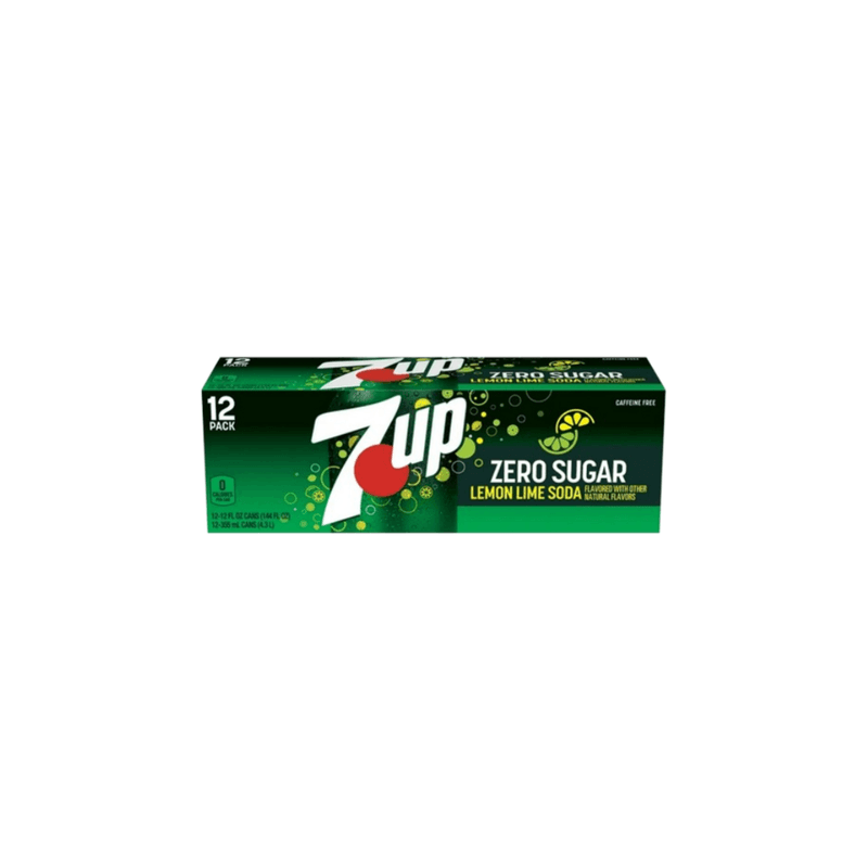 7-UP Lemon Lime Soda Zero Sugar 12-Pack - USA (355ml)