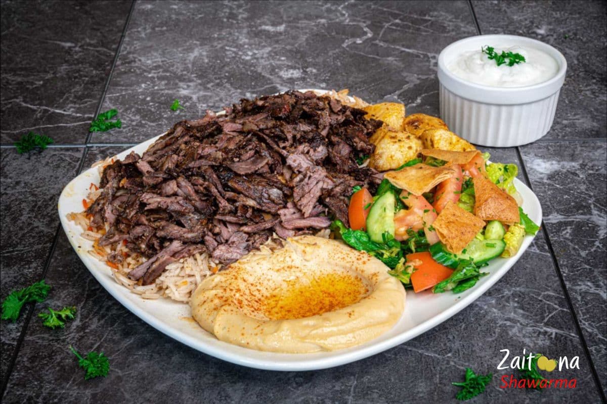 Beef Shawarma Platter