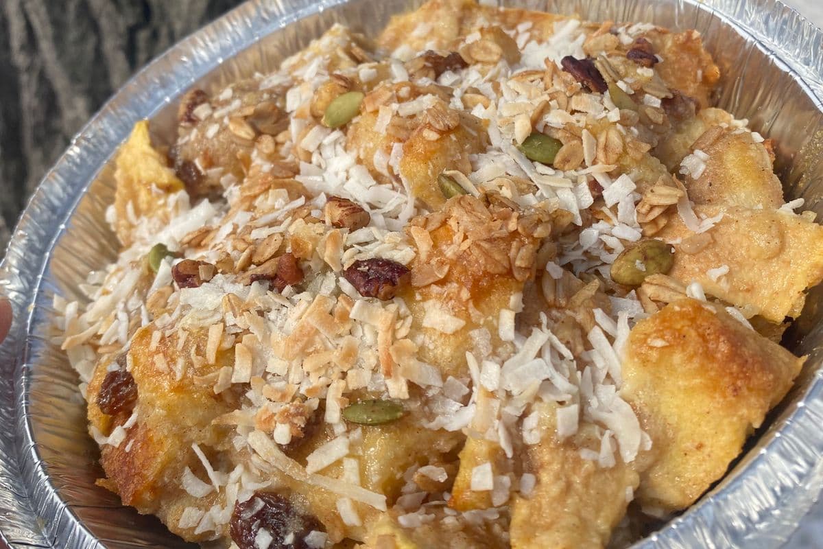 Japanese bread pudding