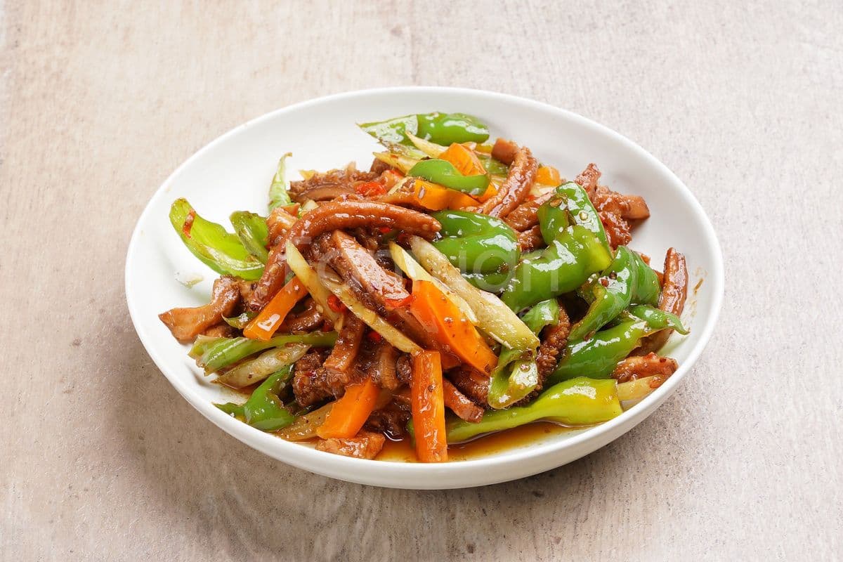 小炒牛肚 Beef Tripe with Chilli Pepper