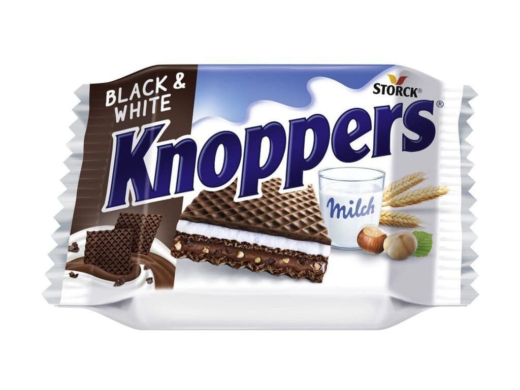 Knoppers Black & White 25g