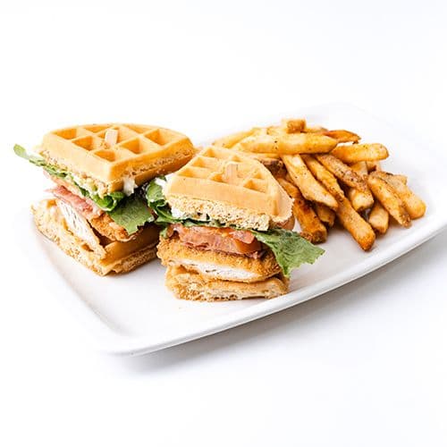 Chicken & Waffle club sandwich