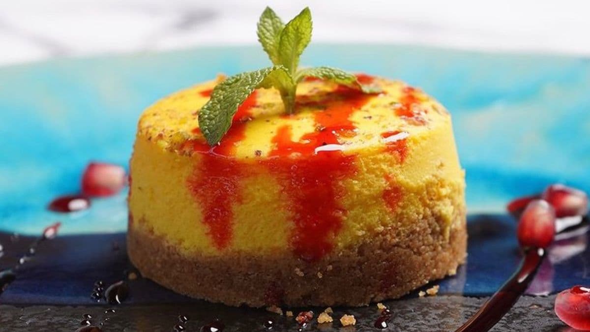 Mango Pistachio Cheese Cake