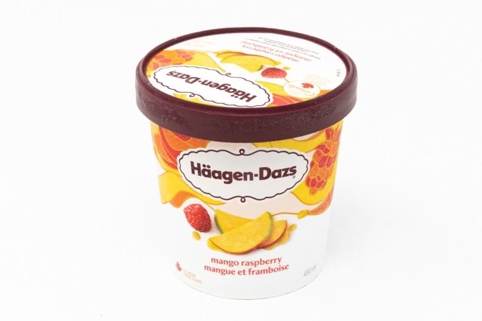 Haagen-dazs Ice Cream mangue framboise / Mango Raspberry (500 ml)