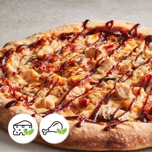 Moyenne pizza Poulet bacon BBQ / Medium Chicken Bacon BBQ Pizza