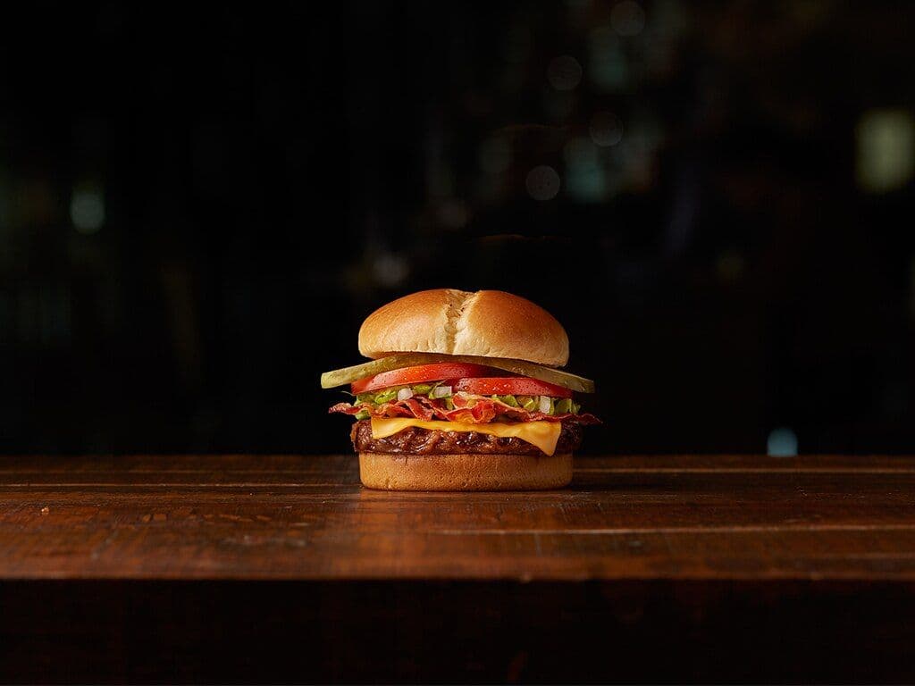 Angus Burger with Cheese & Bacon