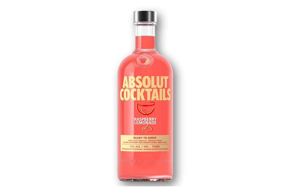 ABSOLUT RASPBERRY LEMONADE COCKTAIL 750 ML (1 x 750 ML)