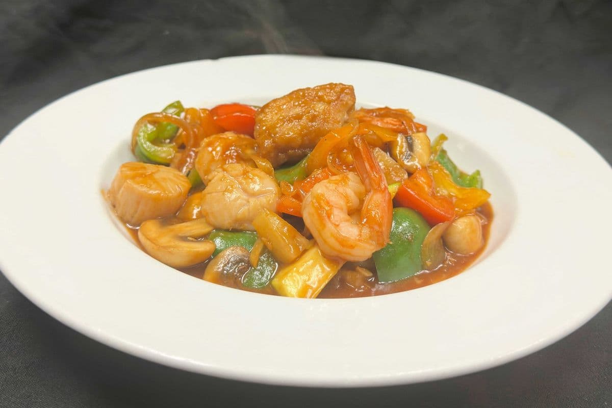 Fruits de mer aigre-doux
