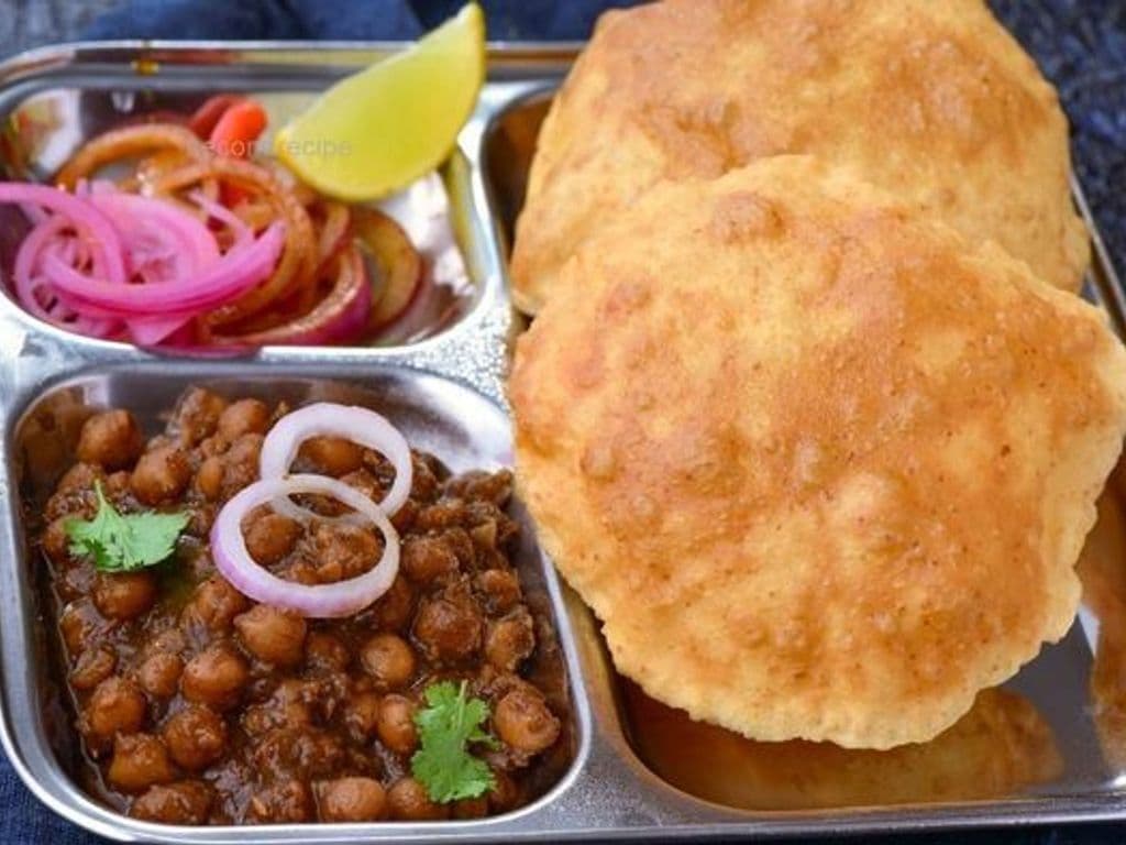 Stuffed Bhature Cholle