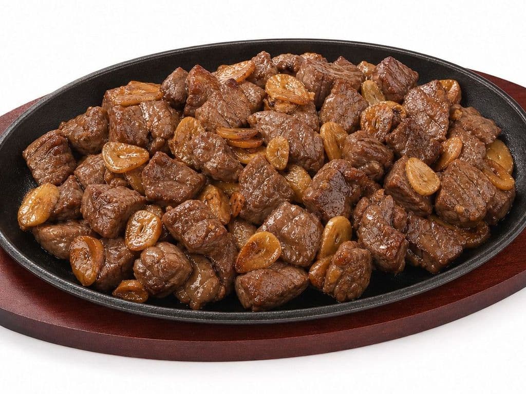 C10 Teppanyaki Beef Diced with Garlic