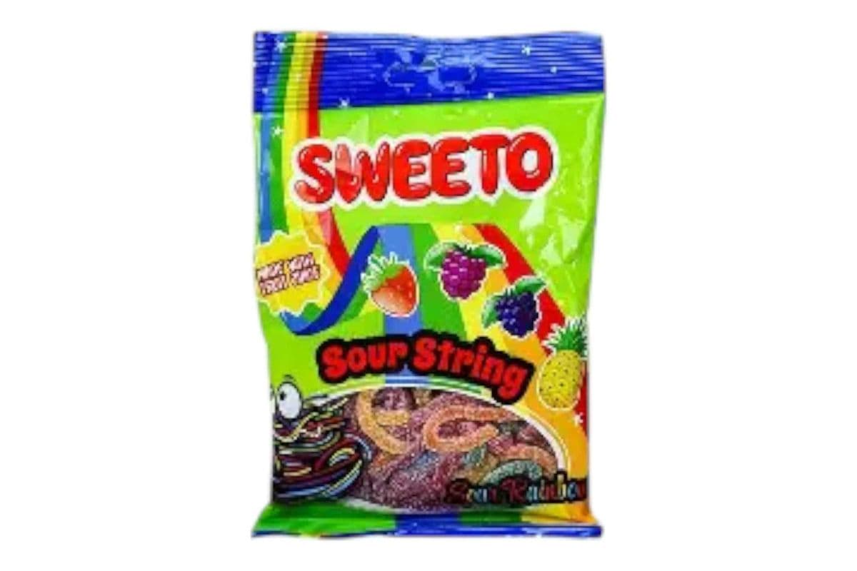 Sweeto Sour String ( Sour Rainbow) (80g) (150 Cal)