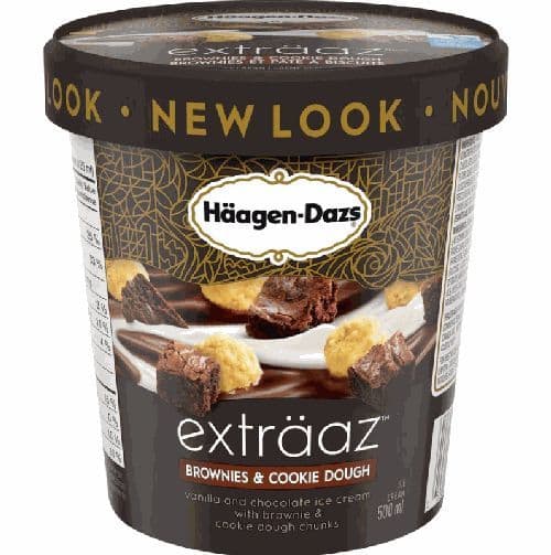Häagen-Dazs Exträaz Brownies & Cookie Dough 450ml