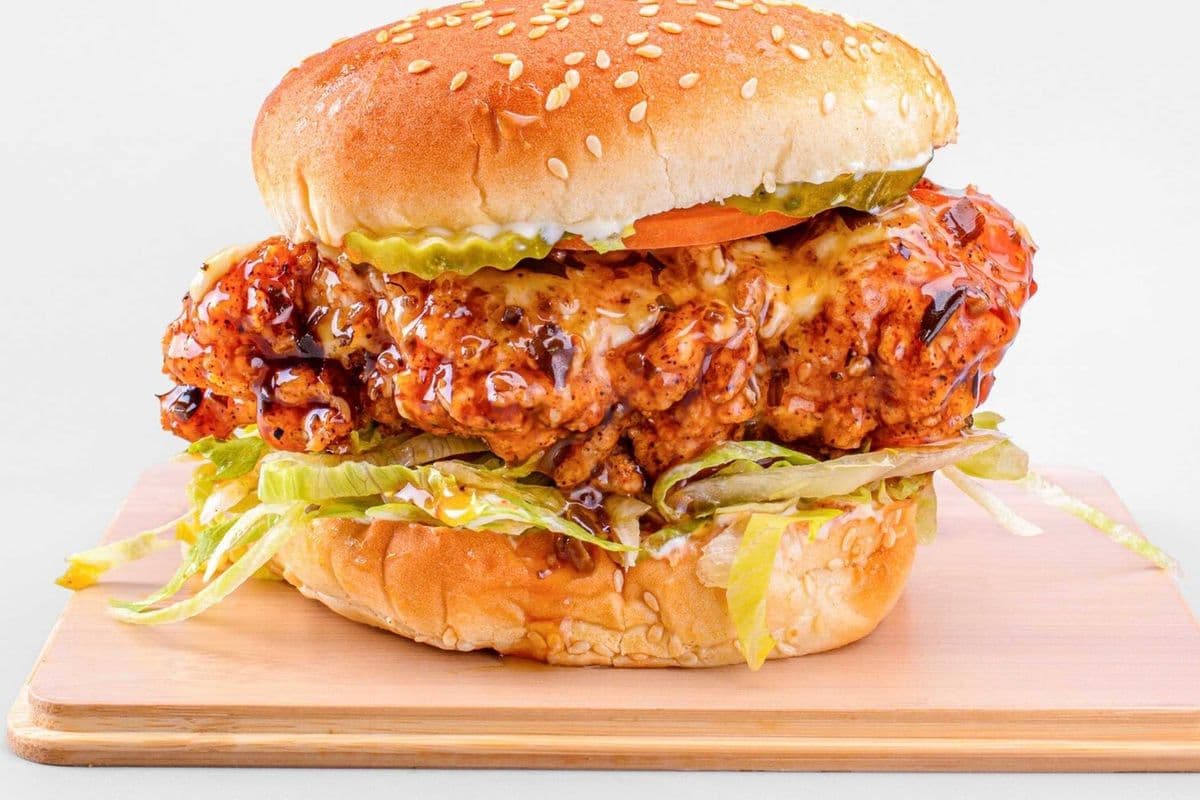 Korean Chicken Burger Combo