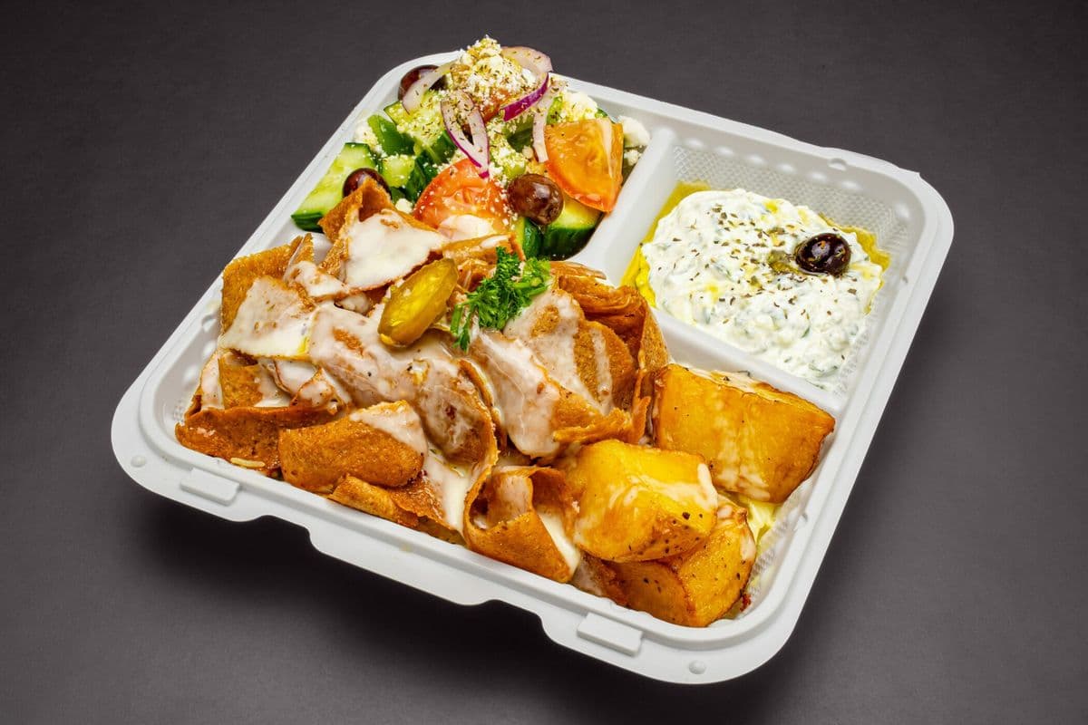 Traditional Beef Donair Platter