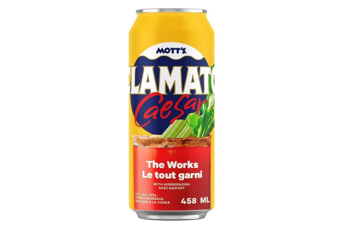 Motts Clamato The Works Caesar 458ml (1 x 458ml)