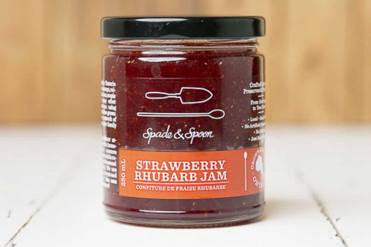 Strawberry Rhubarb Jam- Spade and Spoon (250 ml)