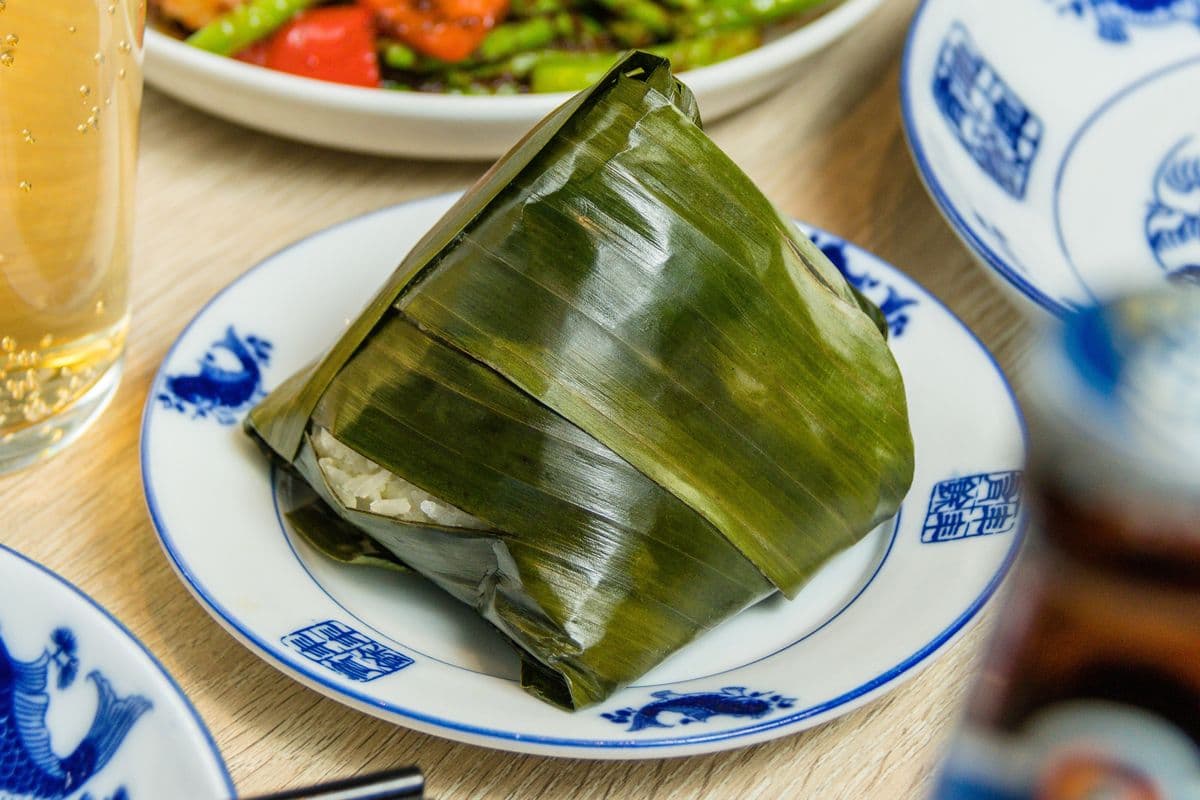 Coconut Rice in Banana Leaf