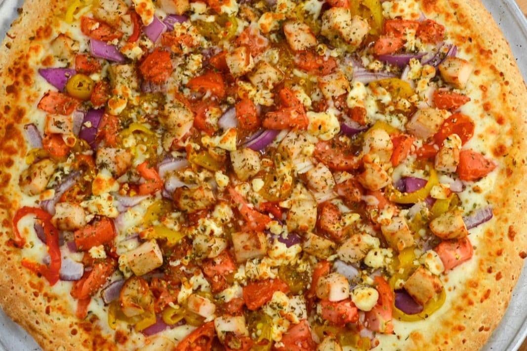 Party Chicken Mediterranean Pizza