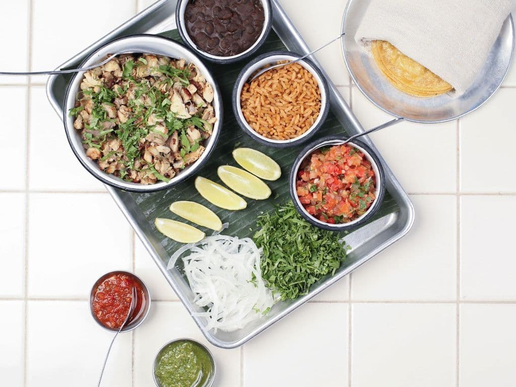 Pollo Asado Family Style Tacos